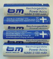 SaarRad Fr. Hoffmann GmbH - B2B-Shop - Busch + Mller Akkus Ixon 2100 mAh